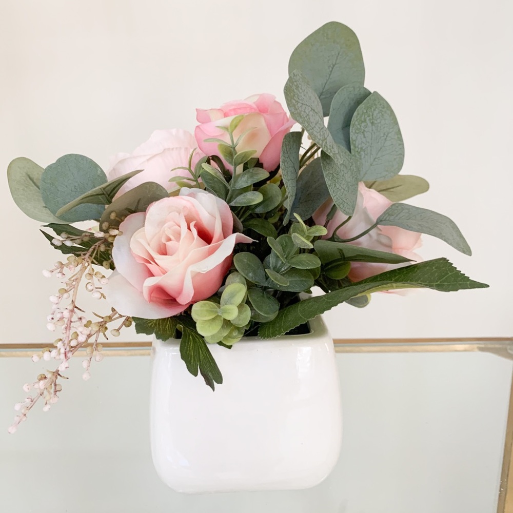 Martha Stewart Collection Faux Flower Pot